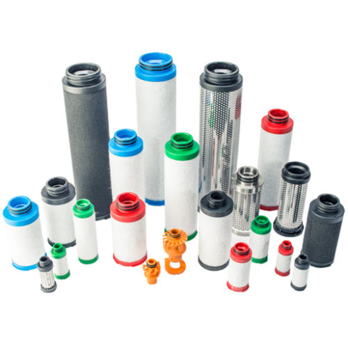 Group shot of compressed air filter elements