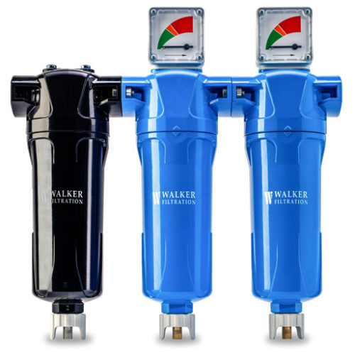 water separator trained to coalescing filters