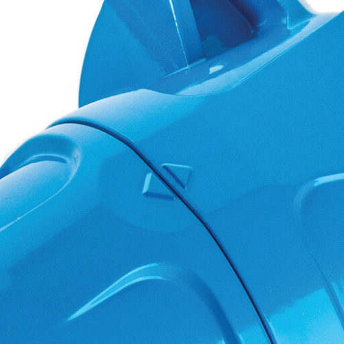 Blue alloy high pressure filter housing closure